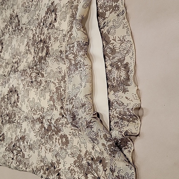 mac & jac 100% Silk, Size 8 Flared Beaded Skirt, NEW with Tags.  Brown / Tan - Picture 6 of 12